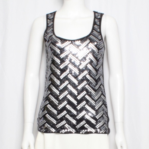 ⚫️ MICHAEL KORS SEQUENCE GRAY TOP LARGE​​ - Picture 2 of 6